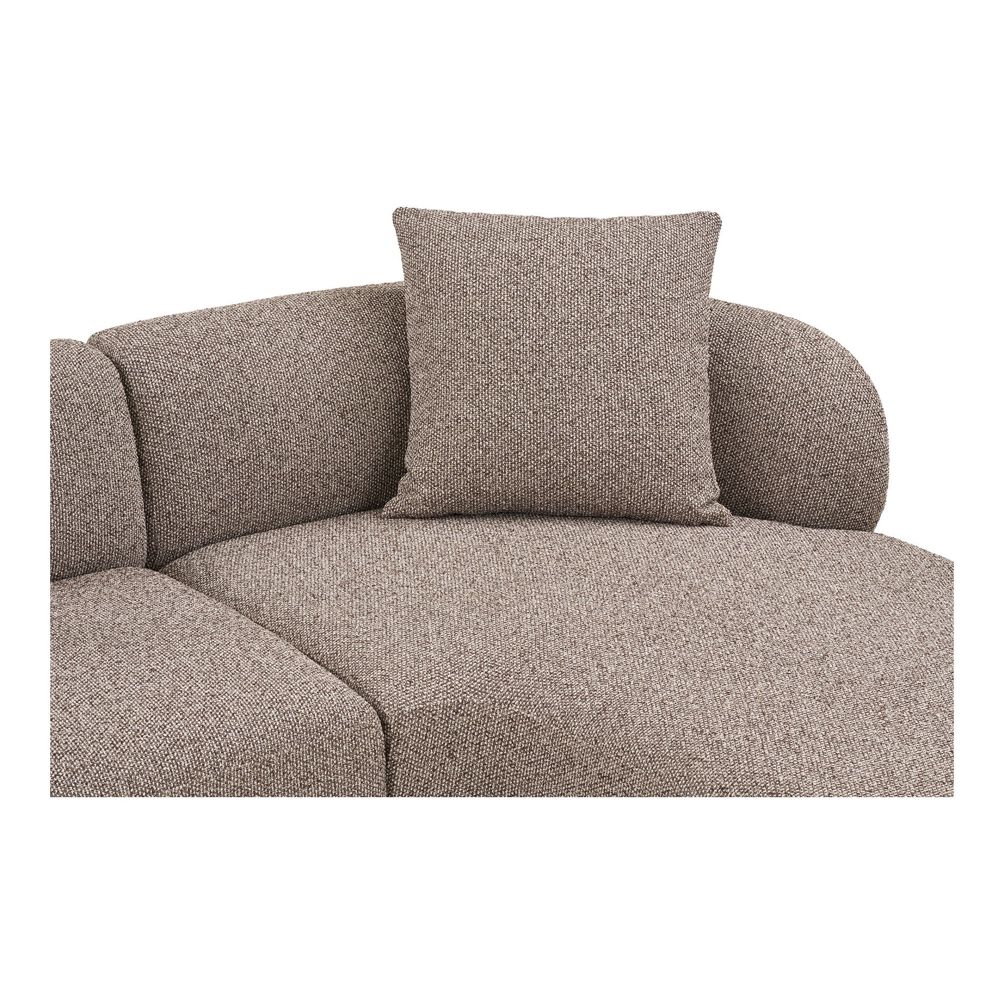 Kingston – Ecksofa mit 2 Kissen, rechtsseitig, 90/175 × 294 × 69 cm